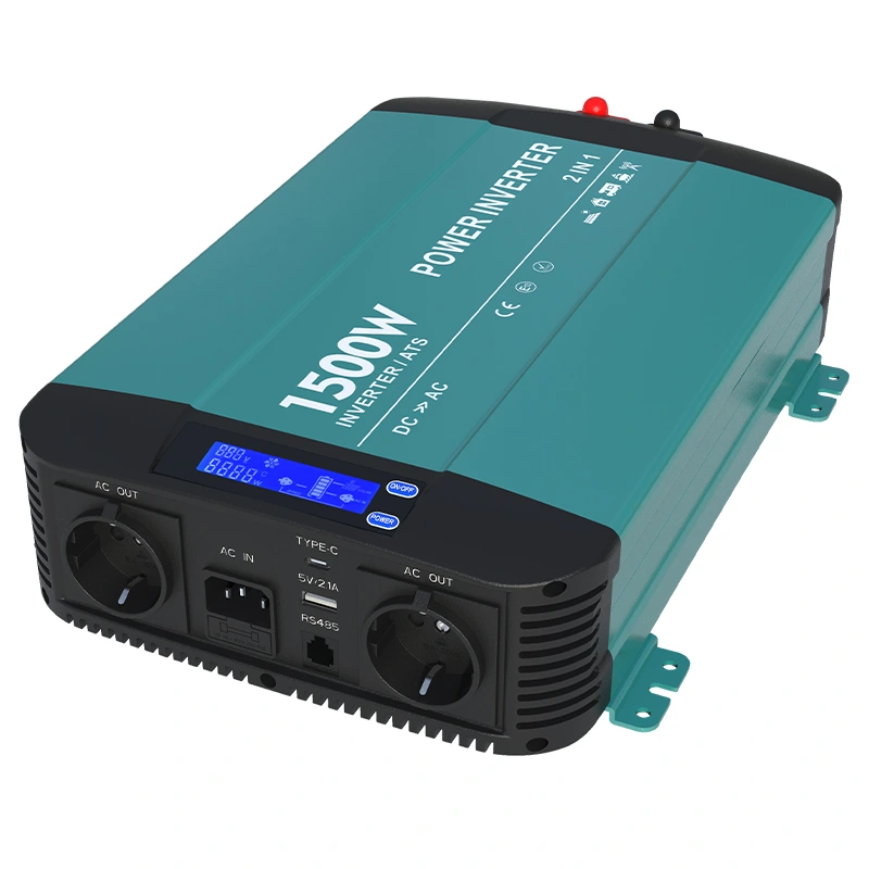 1500w Pure Sine Wave Inverter Med Bypass Funksjon HK1500PT