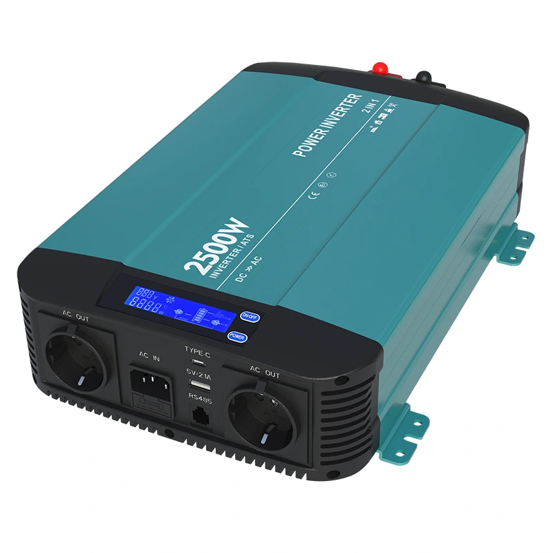 2500w Pure Sine Wave Inverter Med Bypass Funksjon HK2500PT