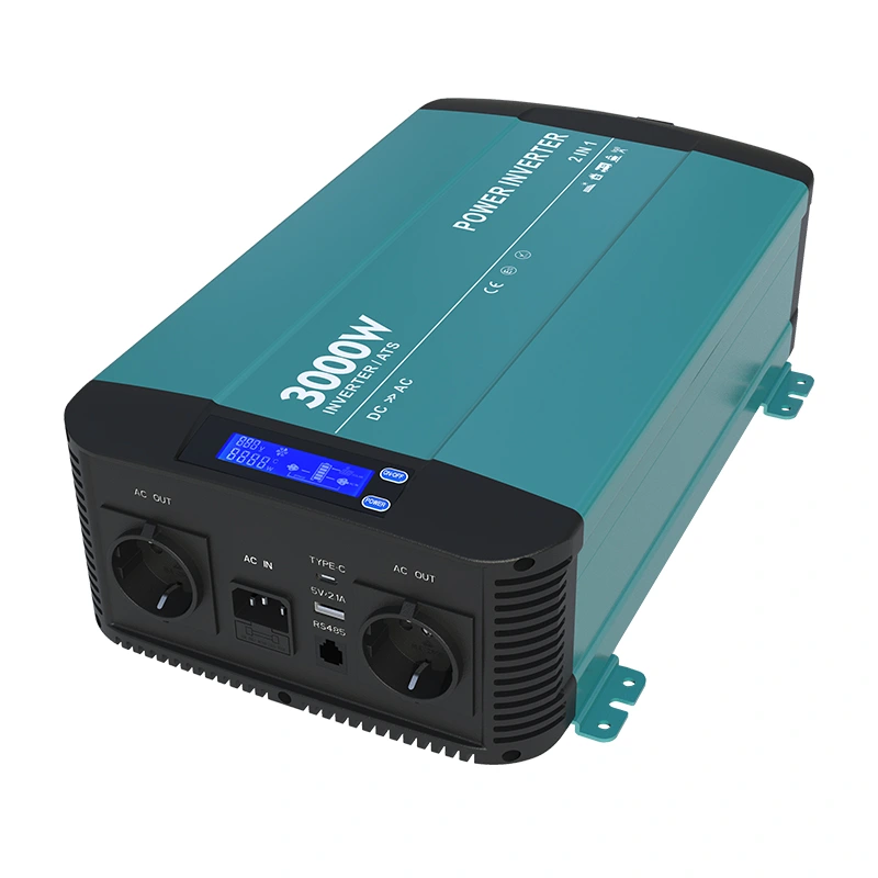 3000w Pure Sine Wave Inverter Med Bypass Funksjon HK3000PT