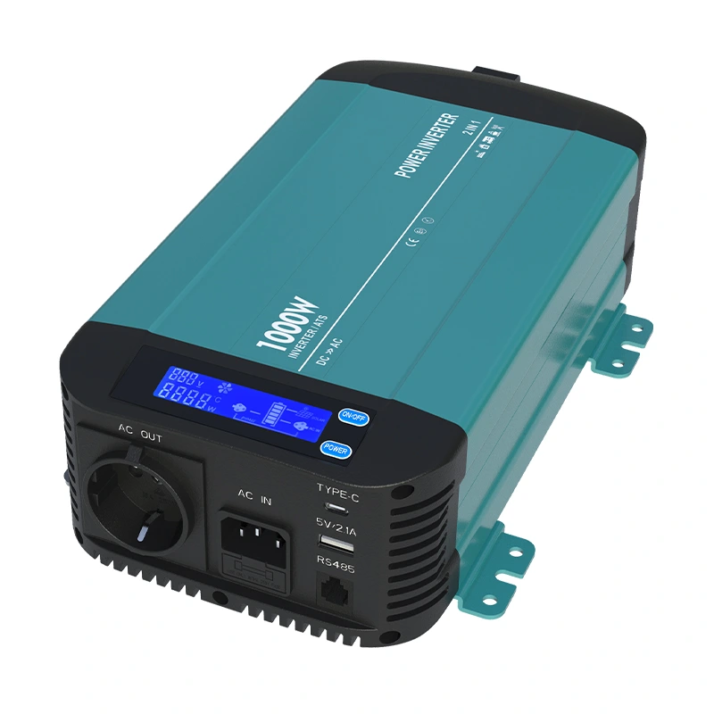 1000w Pure Sine Wave Inverter Med Bypass Funksjon HK1000PT