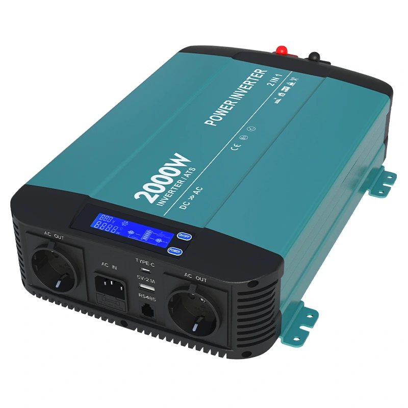 2000w Pure Sine Wave Inverter Med Bypass Funksjon HK2000PT