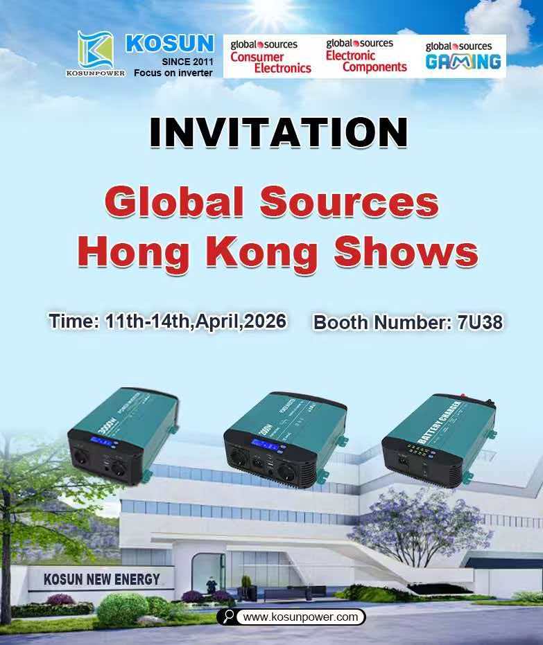 KOSUN skal presenteres på 2026 Global Sources Hong Kong Shows